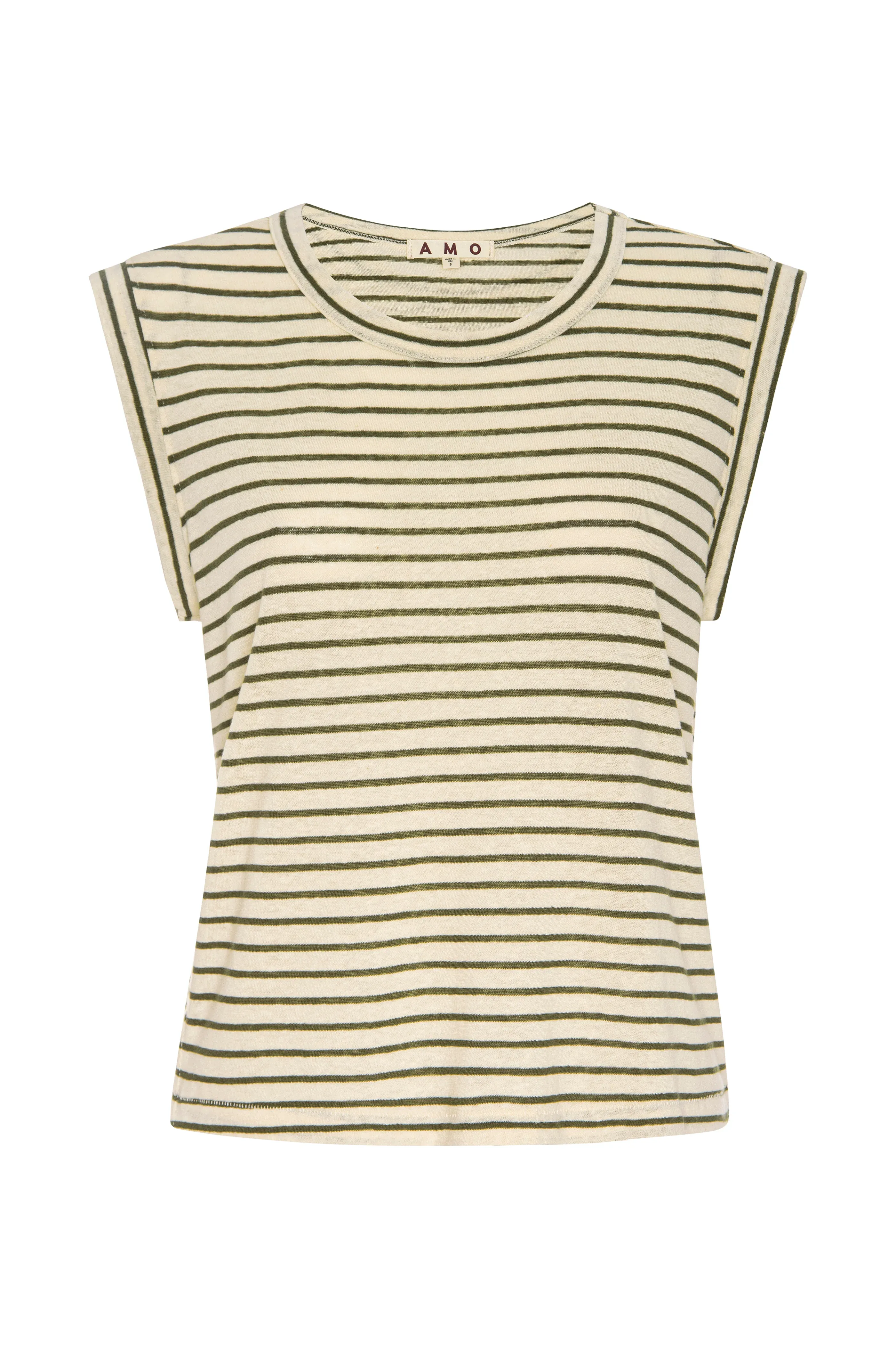 SLEEVELESS LOVE TEE IN RESEDA MULTI