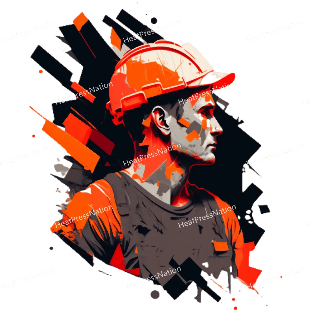 Splatter Construction Red Design
