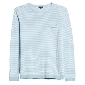 Stripe Pocket Sweater (Light Blue)