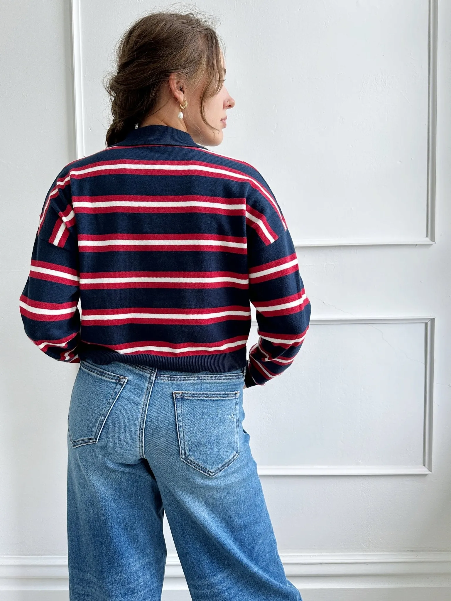 Striped Longsleeve Polo