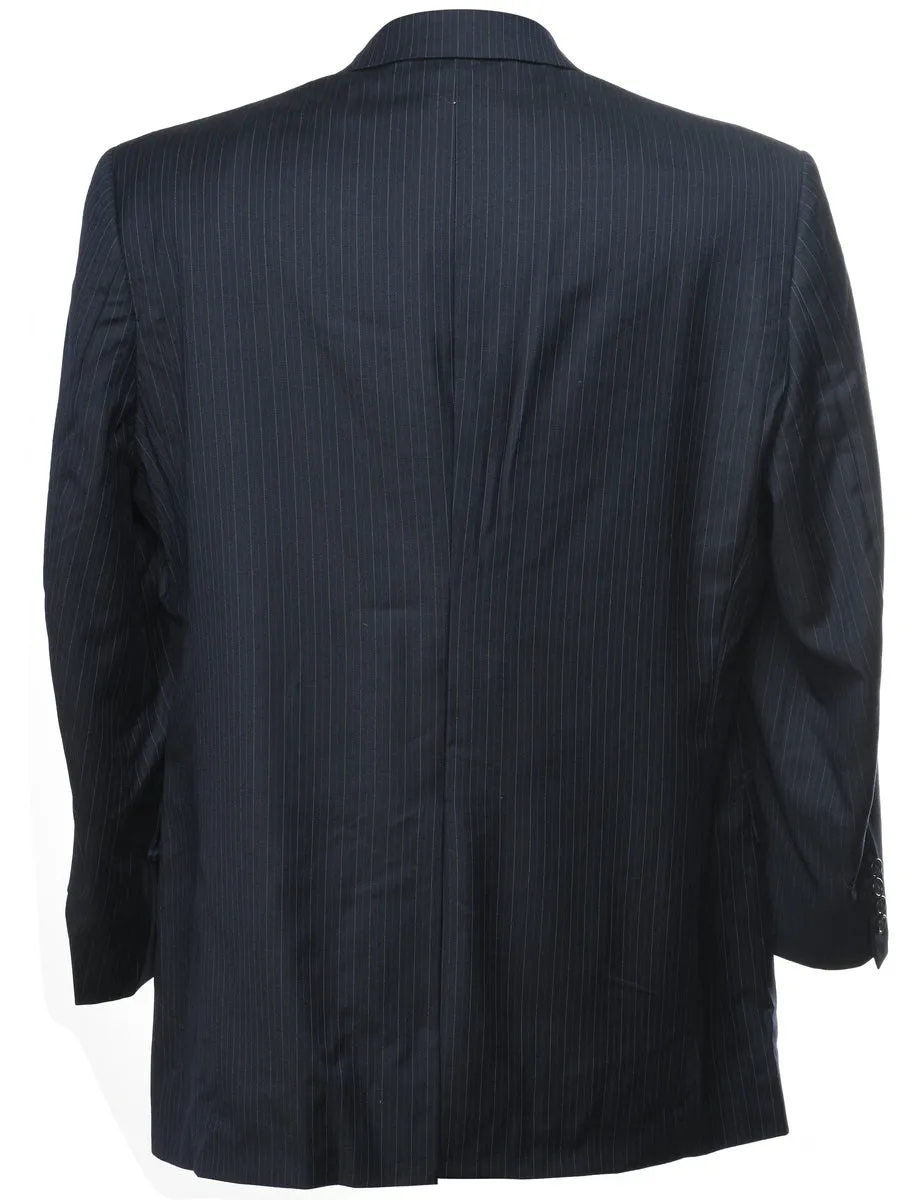 Striped Navy Classic Blazer - XL