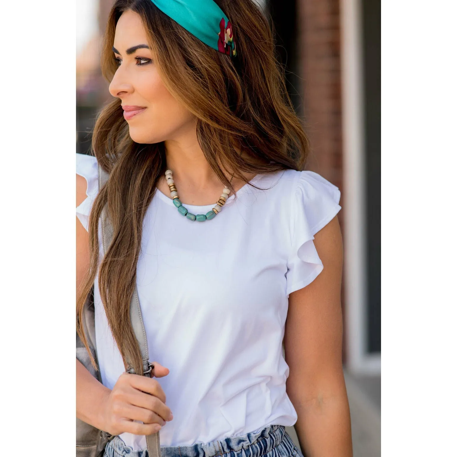 Super Soft Flutter Sleeve Tee