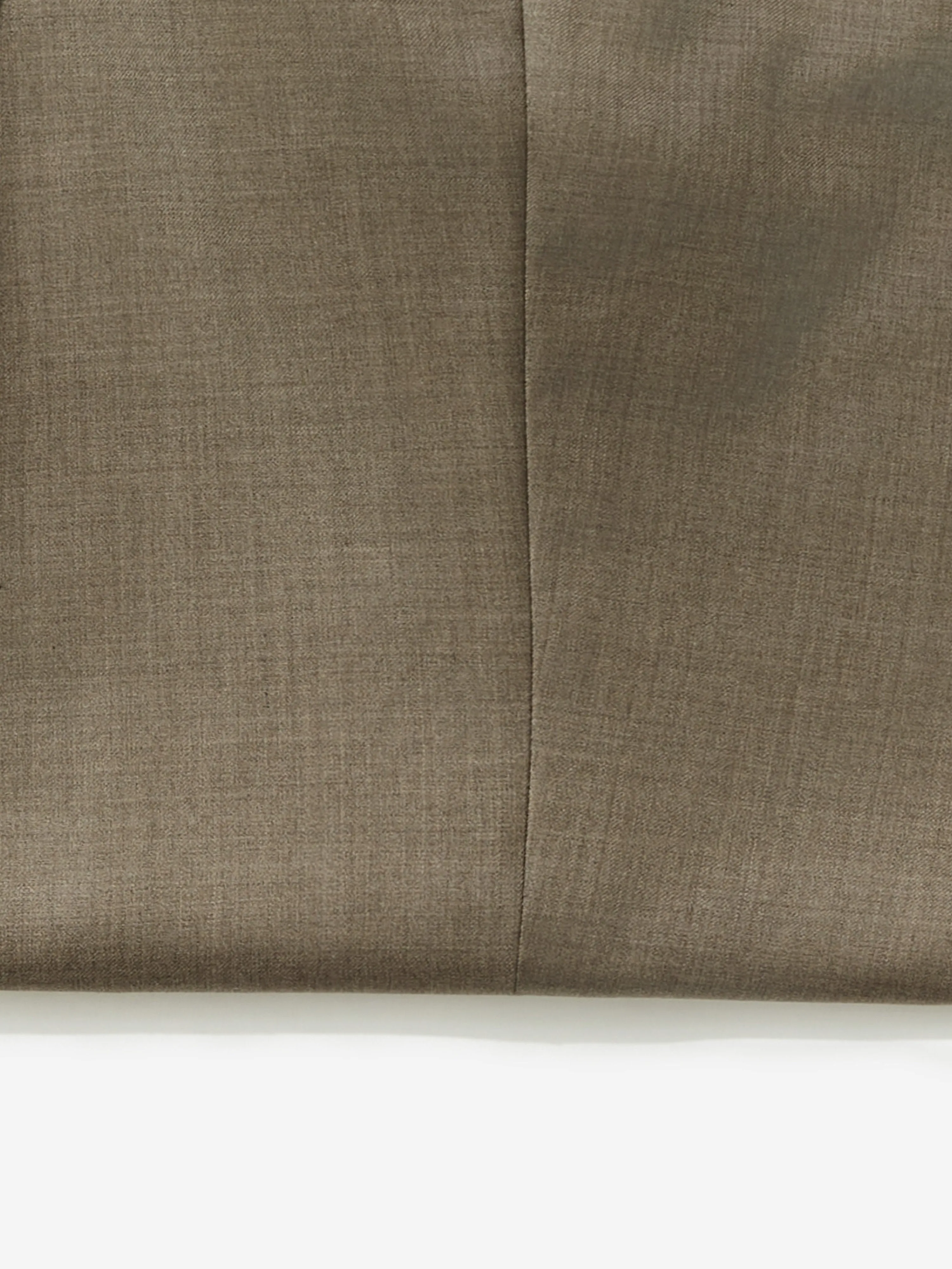 Taupe S130 Wool Oscar Trousers (Wide Fit)