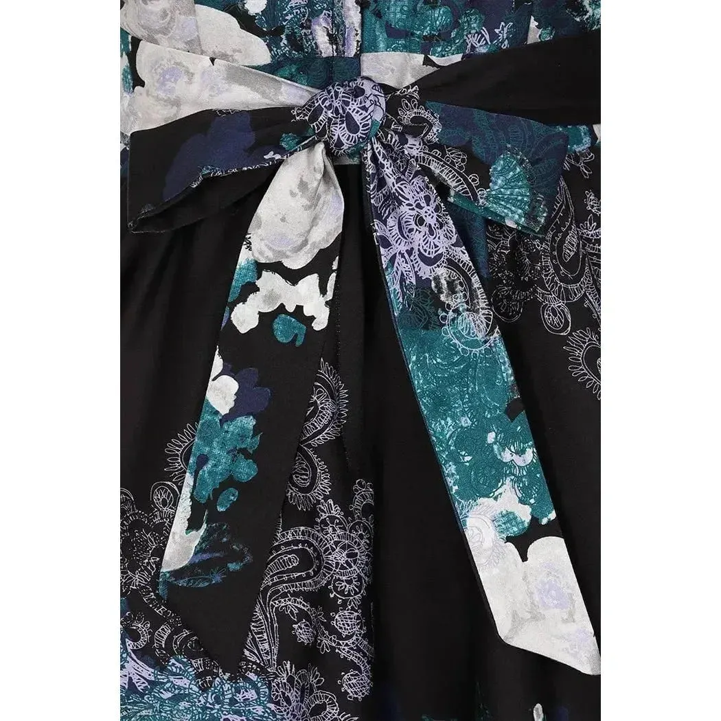 Tea Dress - Blue Collage