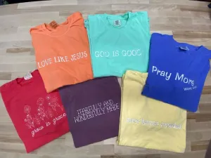 Threads of Faith Embroidered T-shirt Line