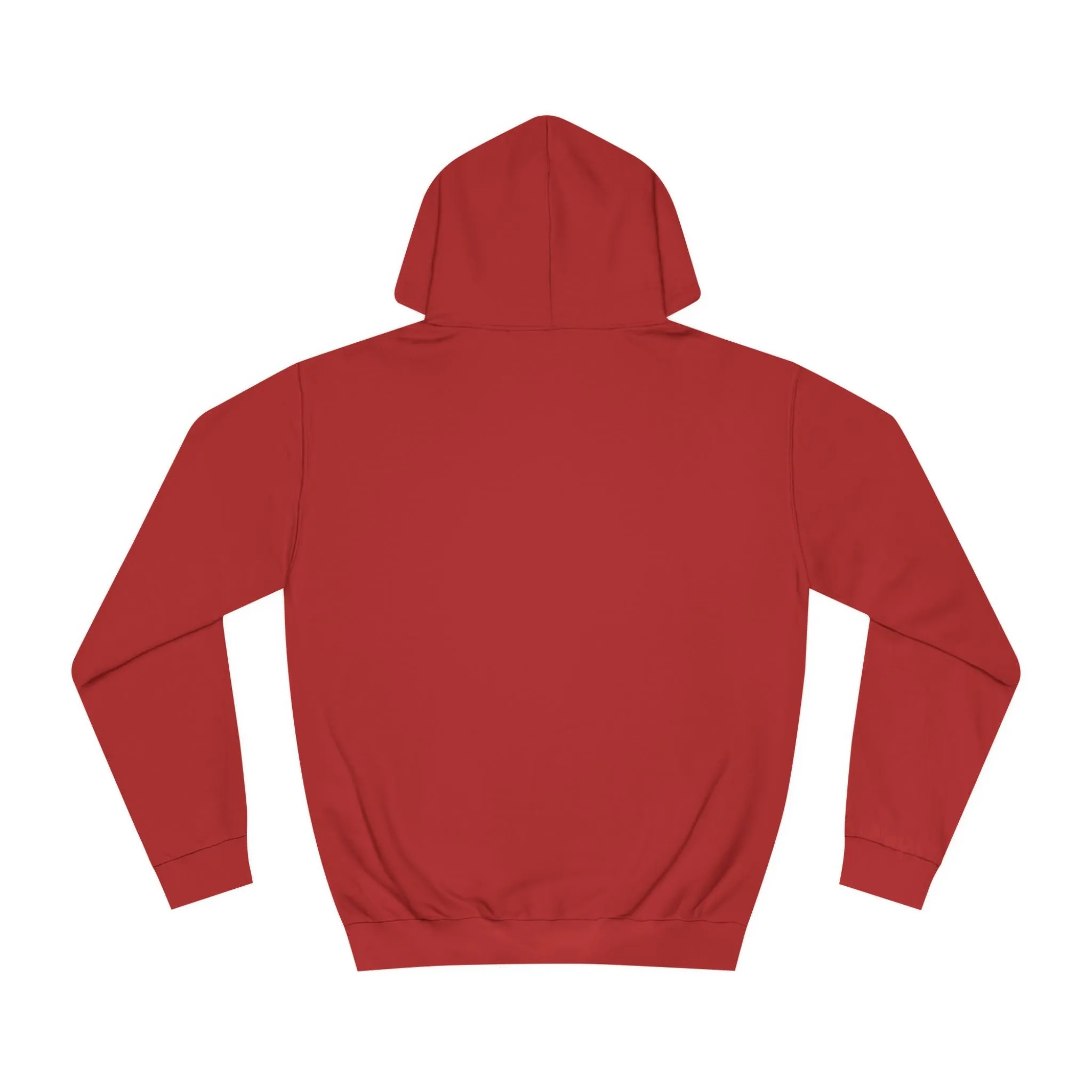 Unisex College Hoodie - 80% cotton, 20% polyester - A cute white kitten sitting up with blue eyes