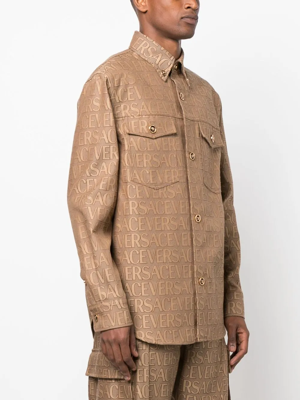 VERSACE LA VACANZA Jackets Brown