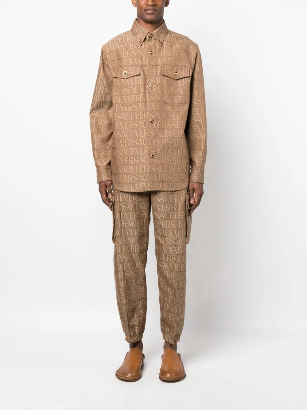 VERSACE LA VACANZA Jackets Brown