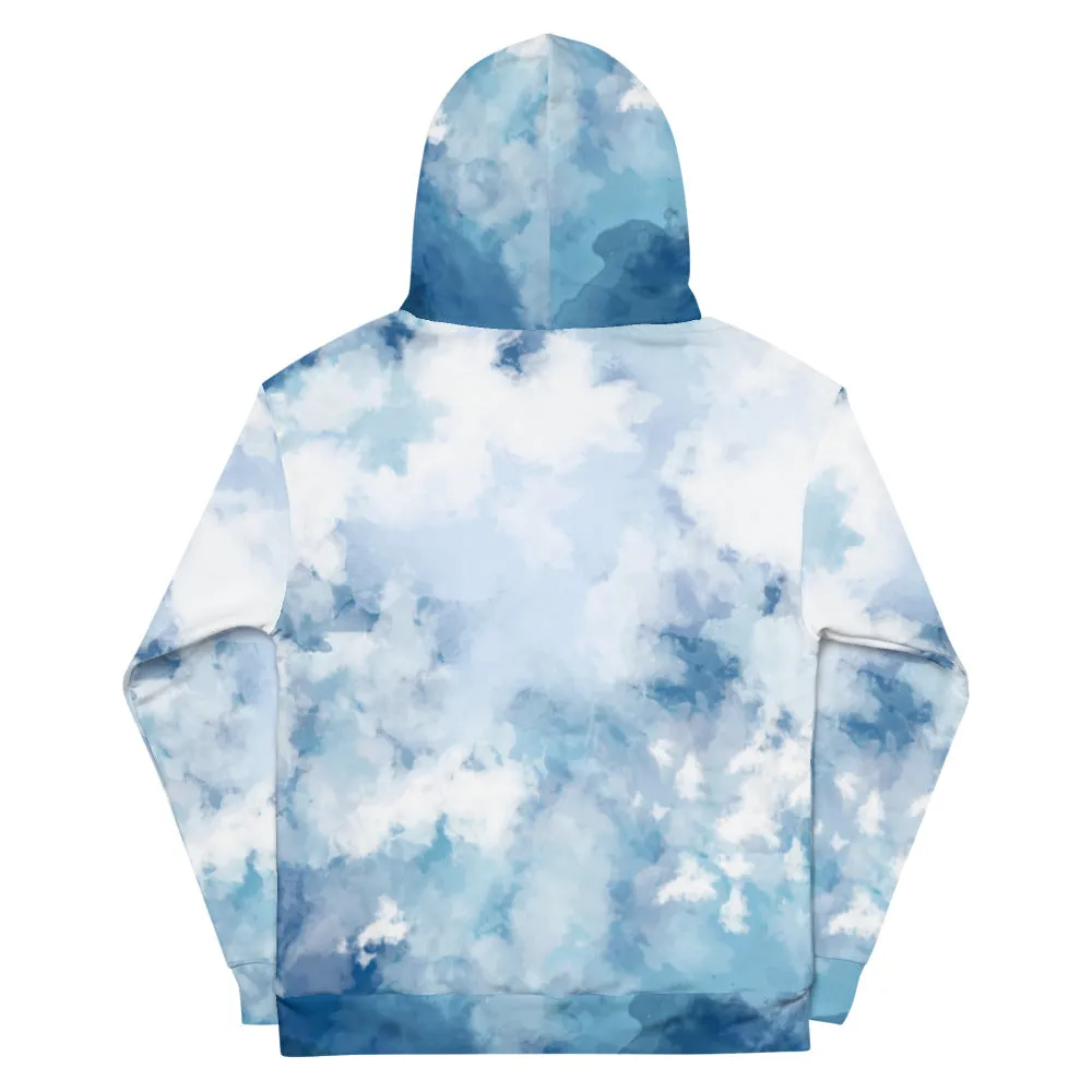 'Watercolor Blue' unisex hoodie