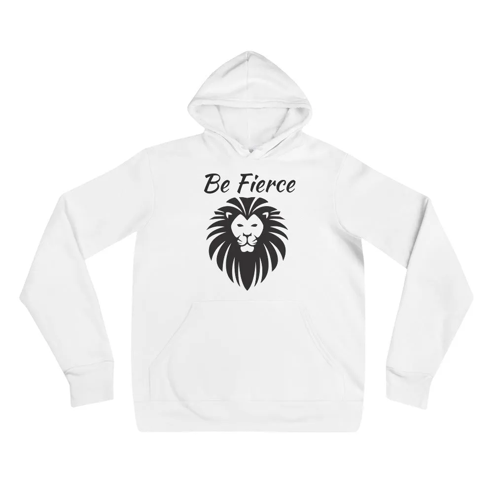 White lion graphic print unisex hoodies