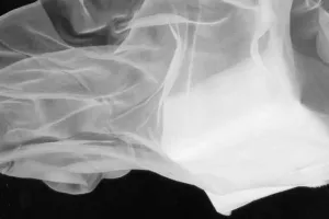 White silk chiffon fabric 44" wide flat finish