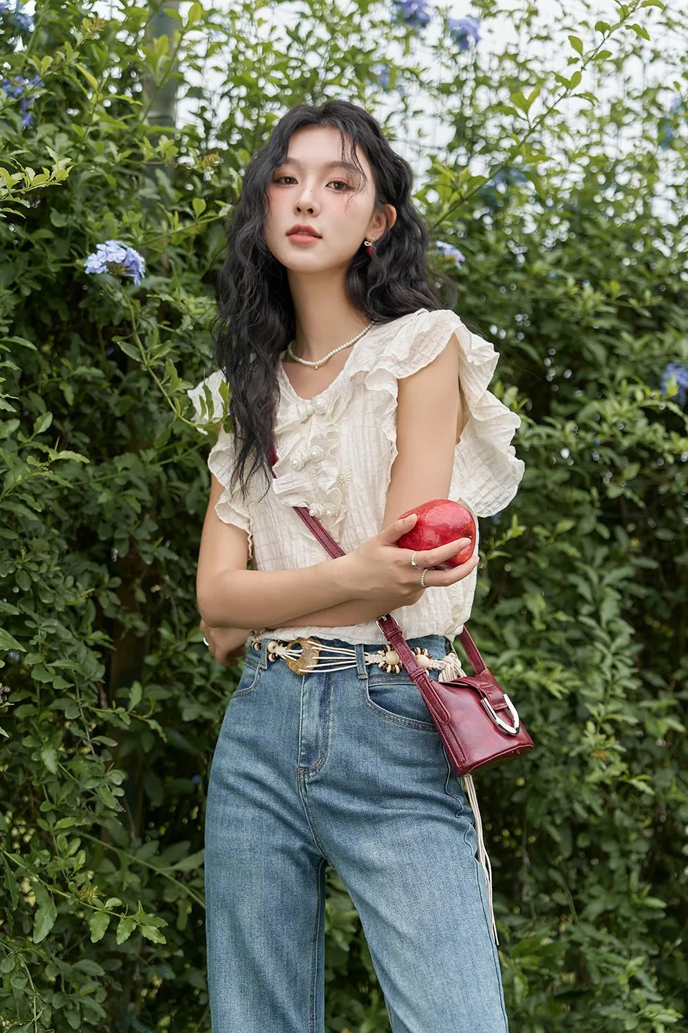 Women's Butterfly Sleeve Blouse