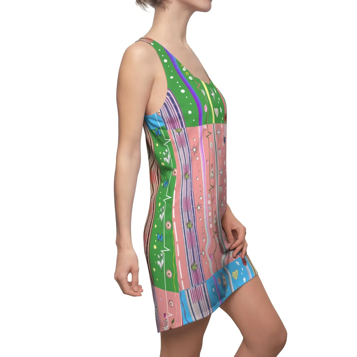 Women's Cut & Sew Racerback Dress PASTEL DELIGHT