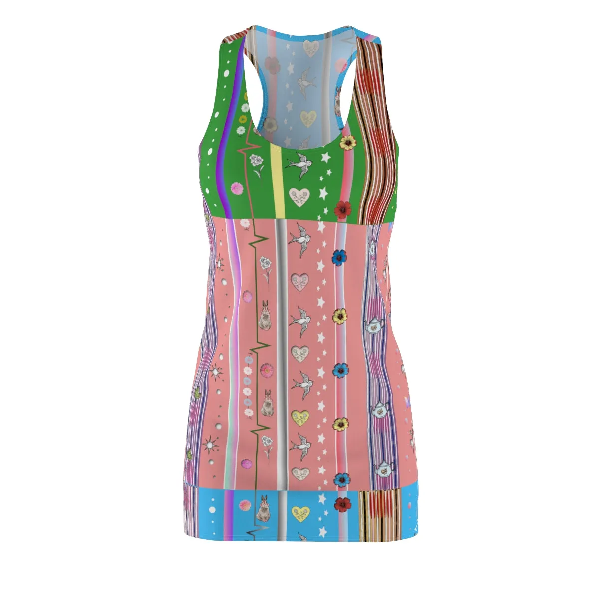 Women's Cut & Sew Racerback Dress PASTEL DELIGHT
