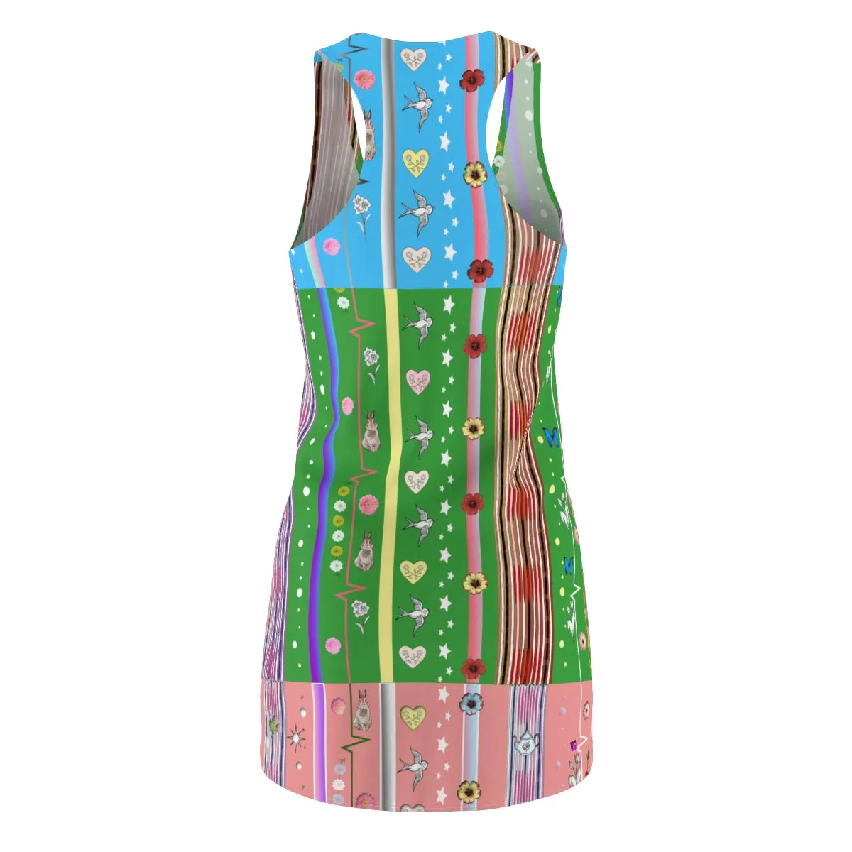 Women's Cut & Sew Racerback Dress PASTEL DELIGHT