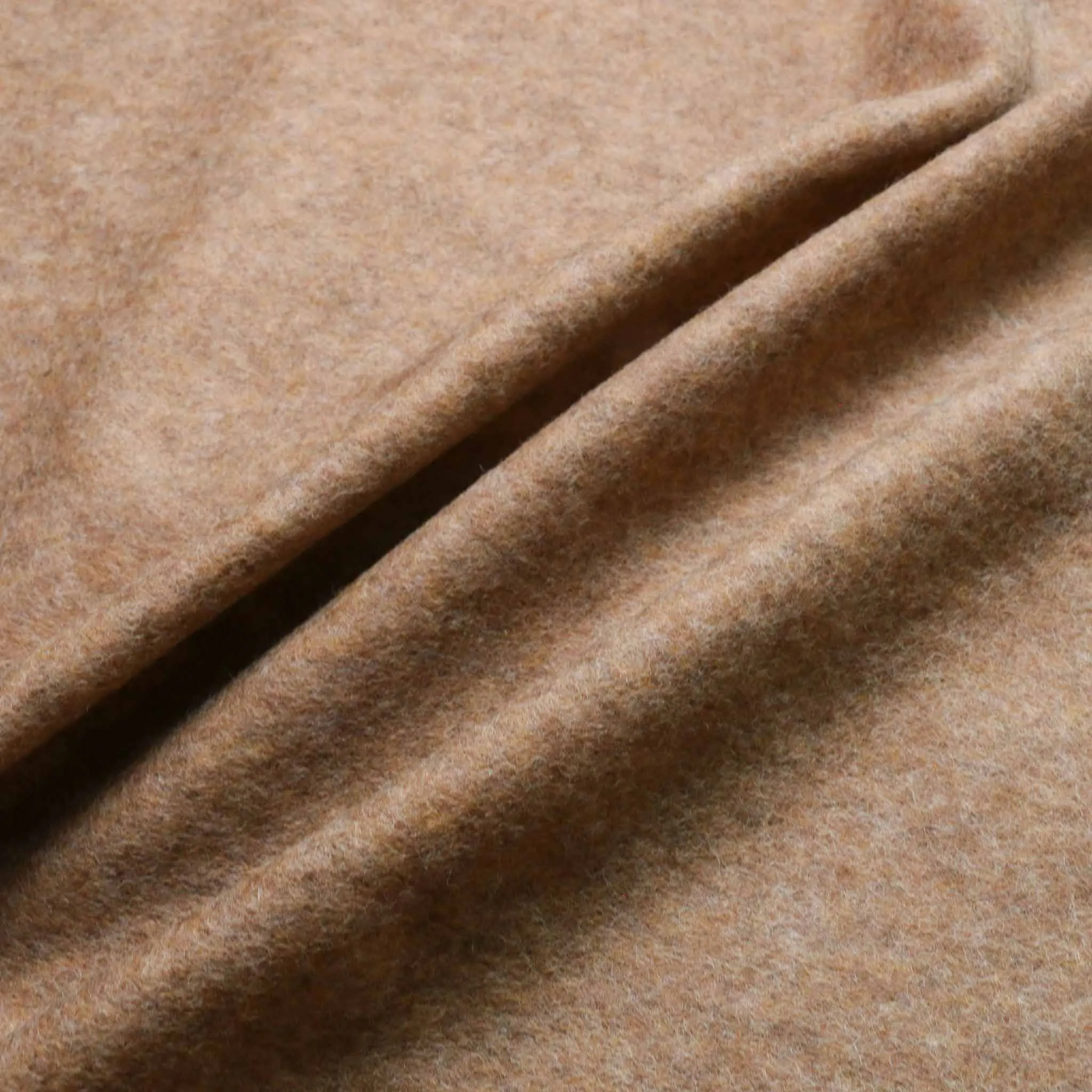 Wool Jersey Flannel Fabric - Yellow, blue, beige, rust