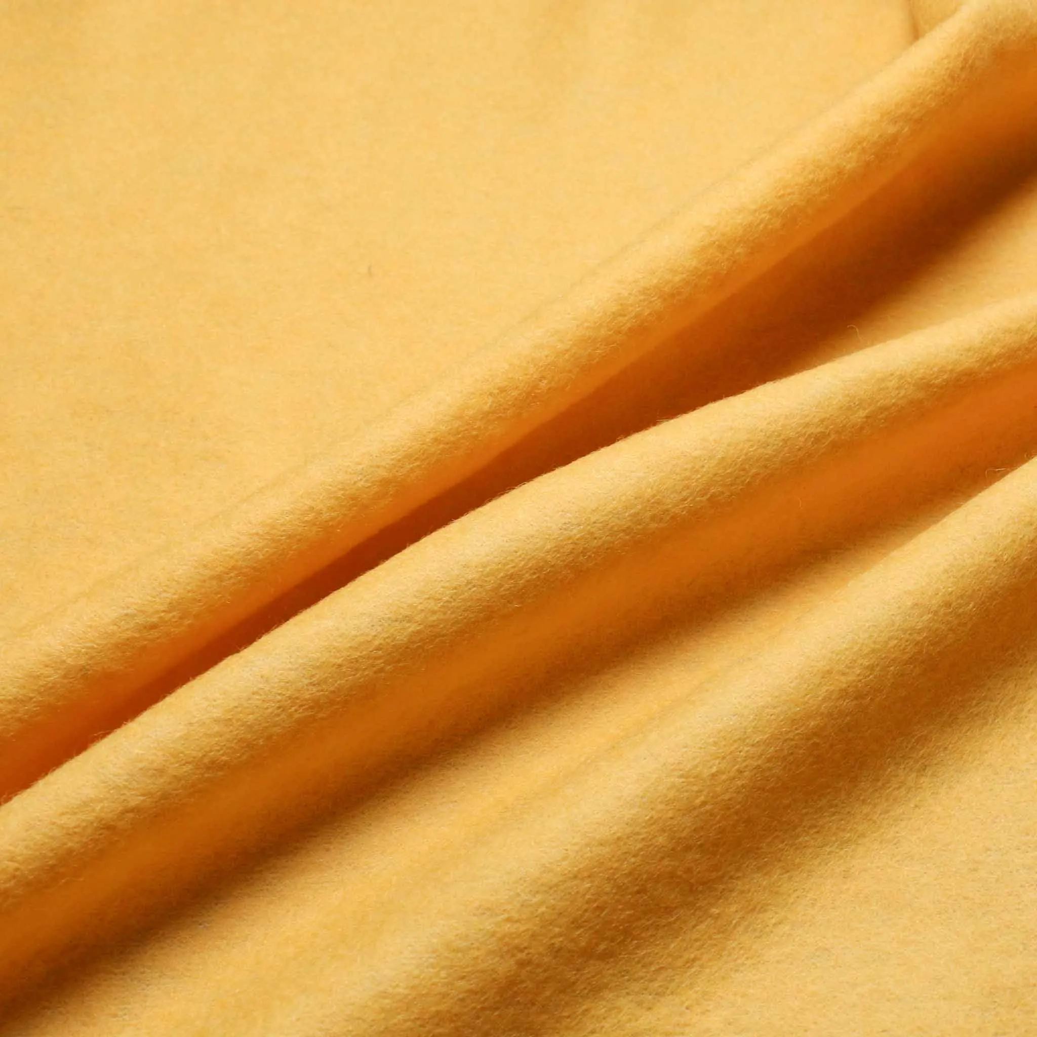Wool Jersey Flannel Fabric - Yellow, blue, beige, rust