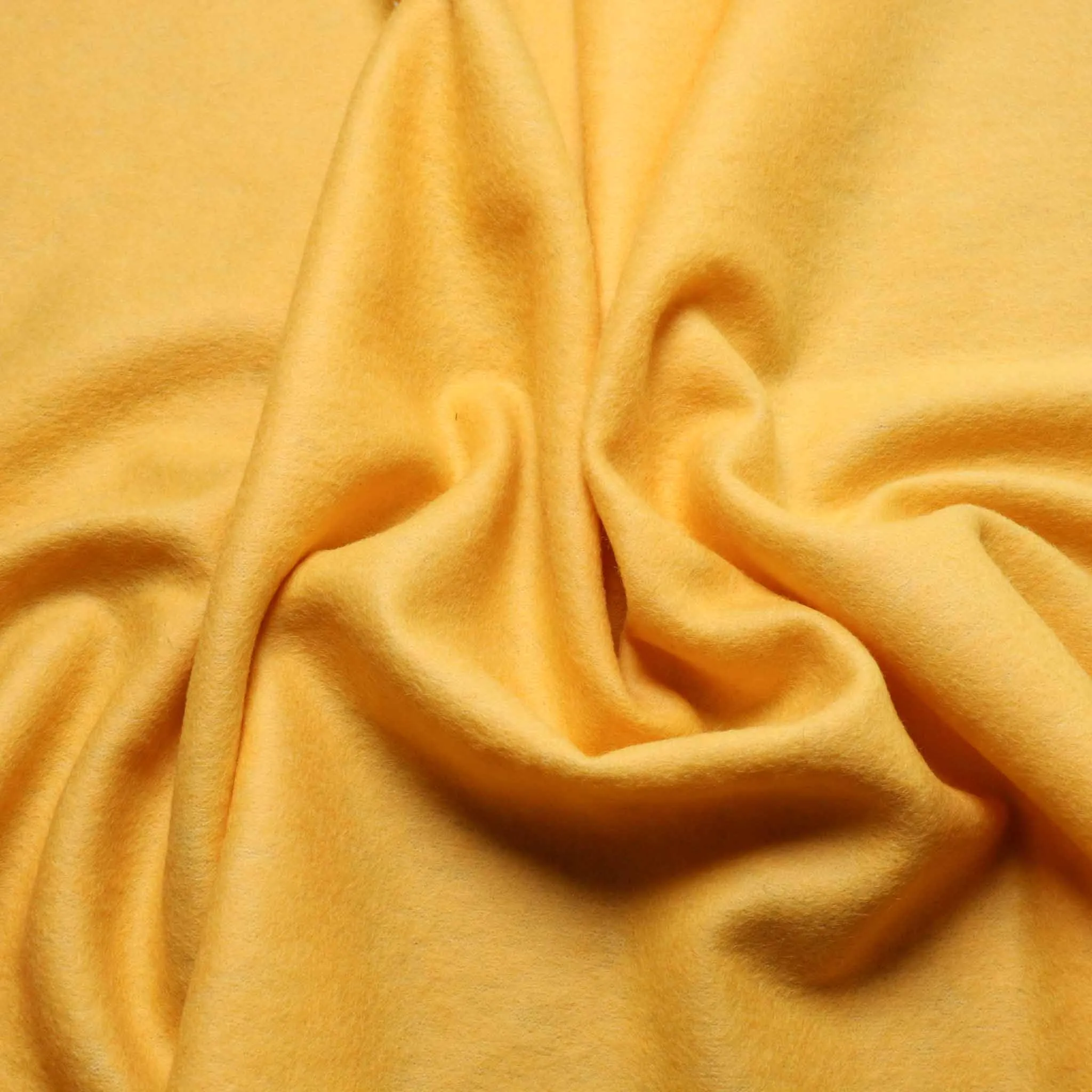 Wool Jersey Flannel Fabric - Yellow, blue, beige, rust