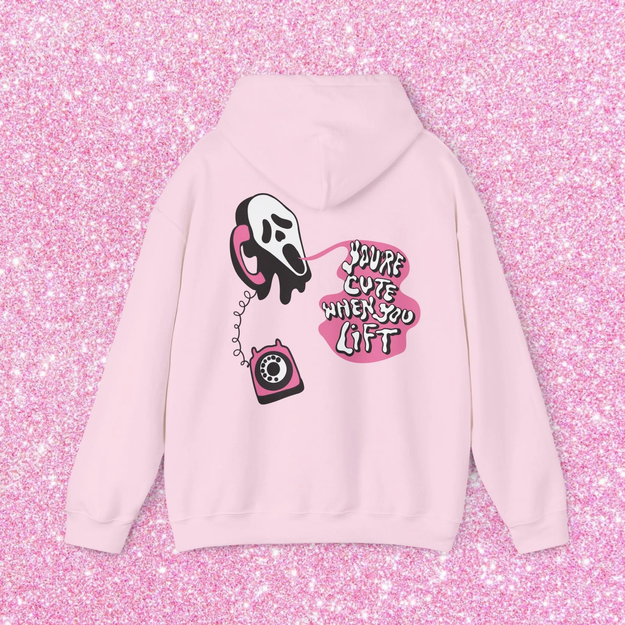 YOU'RE CUTE WHEN YOU LIFT (PINK) -HOODIE