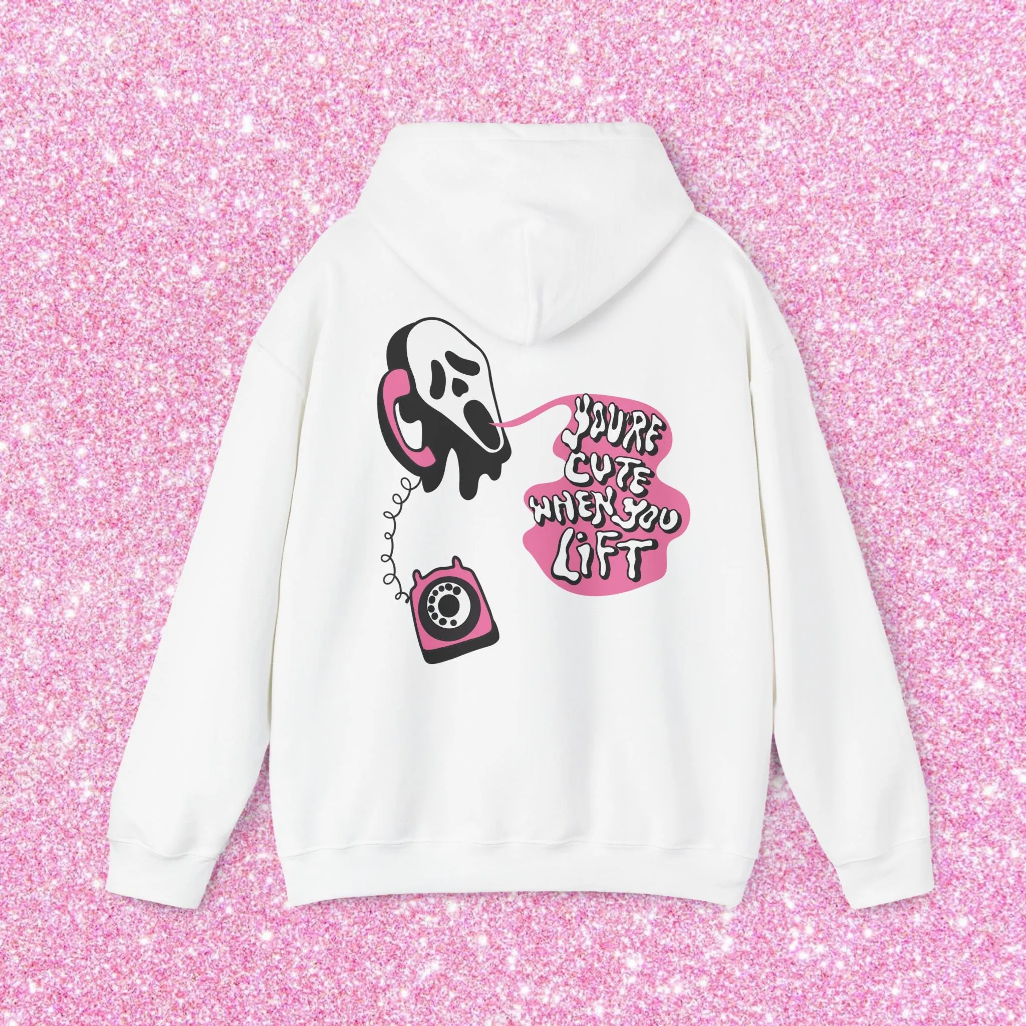 YOU'RE CUTE WHEN YOU LIFT (PINK) -HOODIE