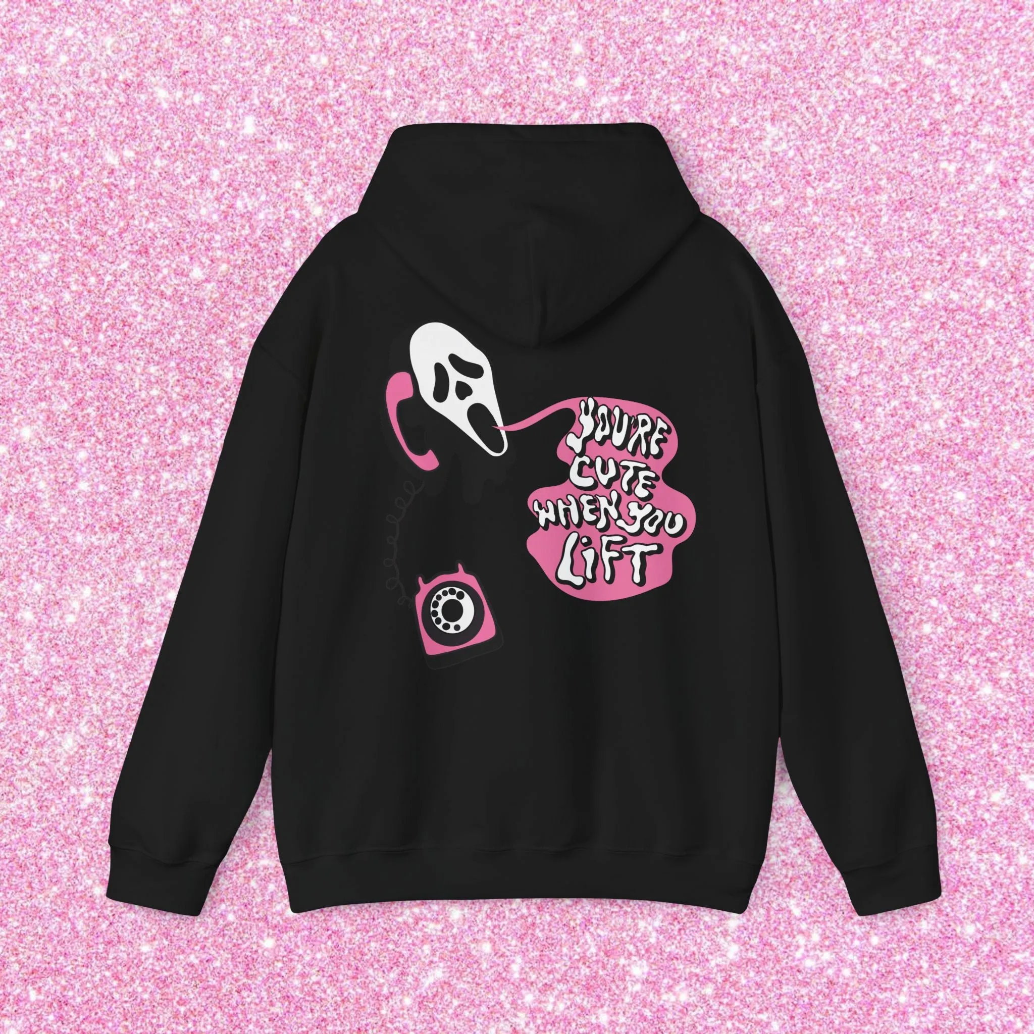 YOU'RE CUTE WHEN YOU LIFT (PINK) -HOODIE
