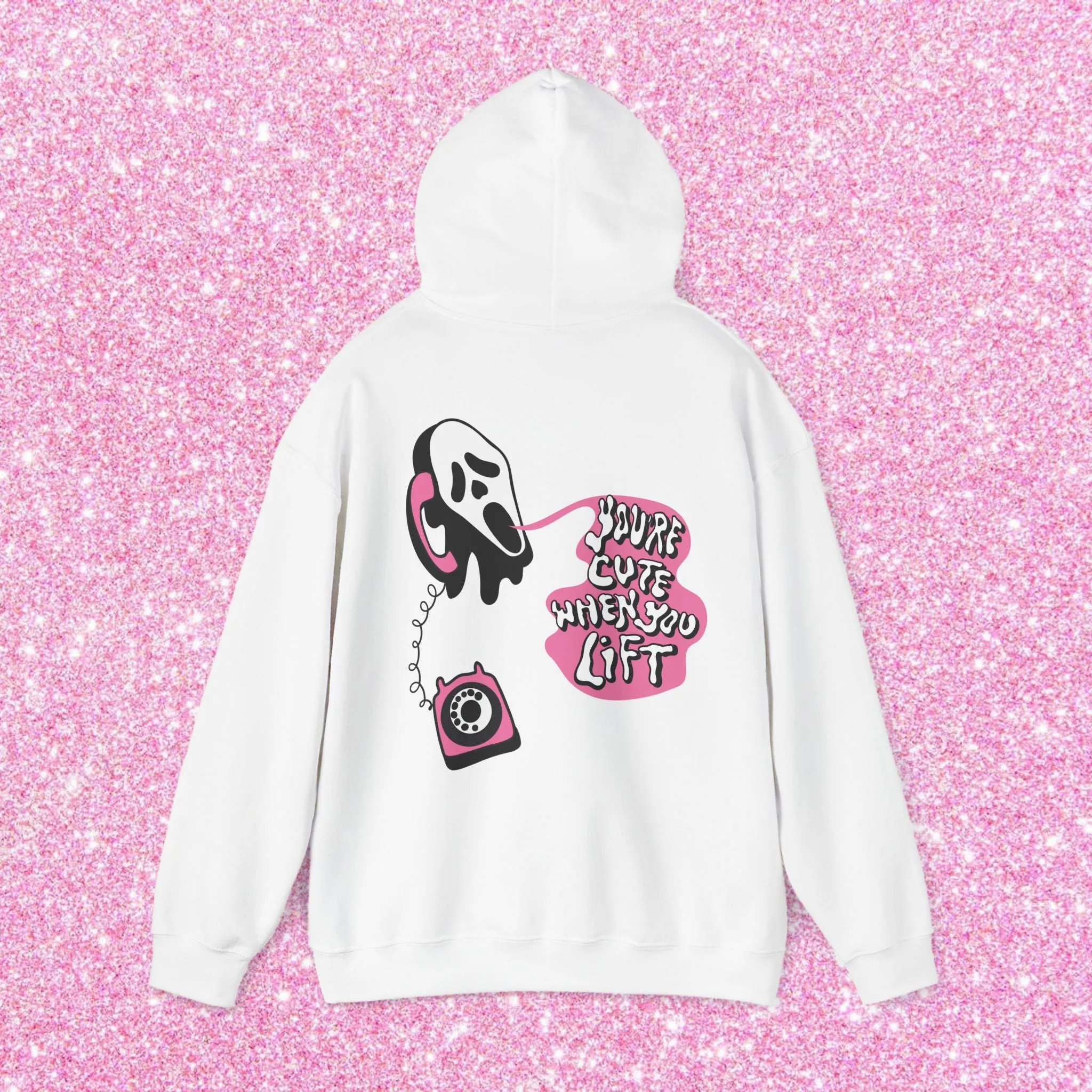 YOU'RE CUTE WHEN YOU LIFT (PINK) -HOODIE