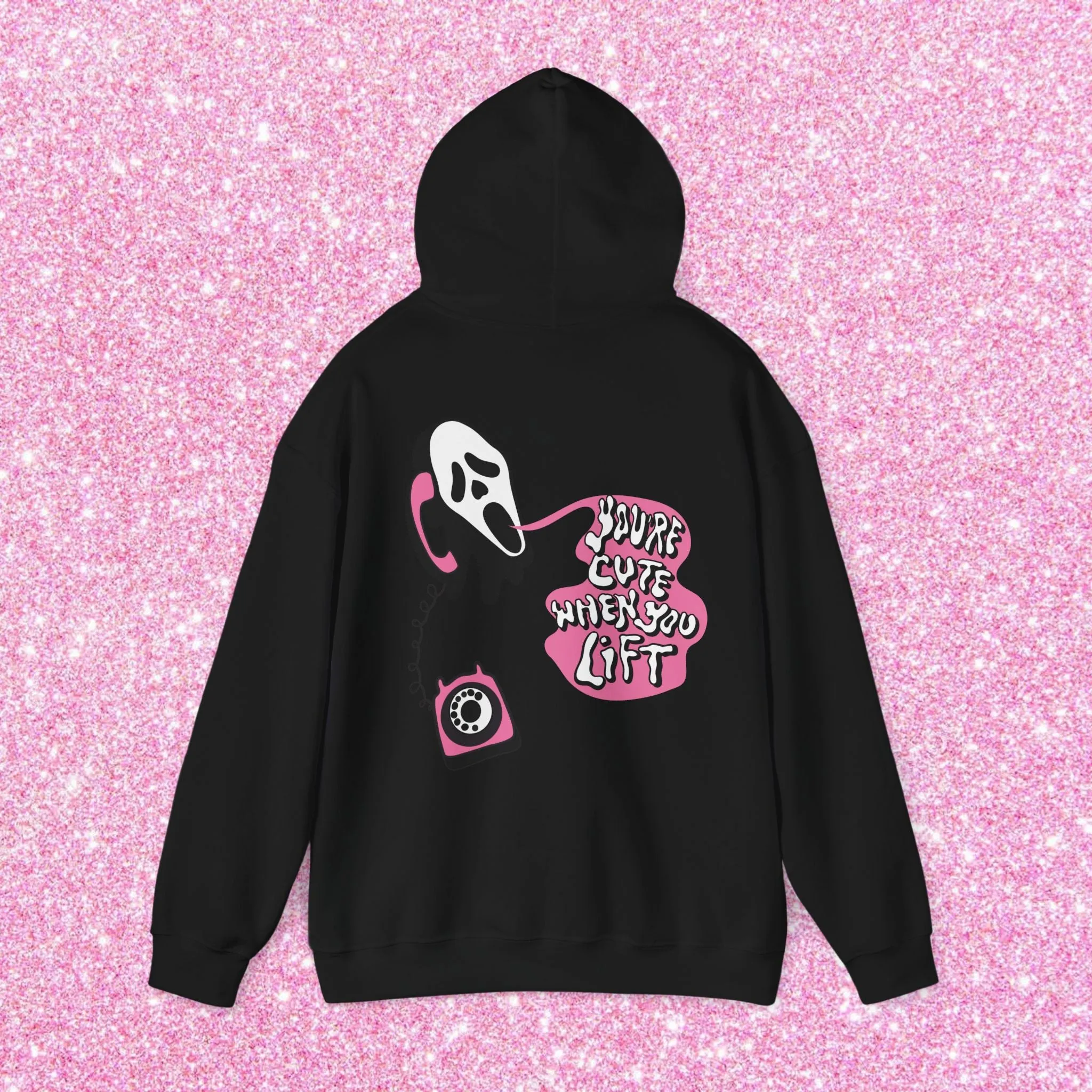 YOU'RE CUTE WHEN YOU LIFT (PINK) -HOODIE