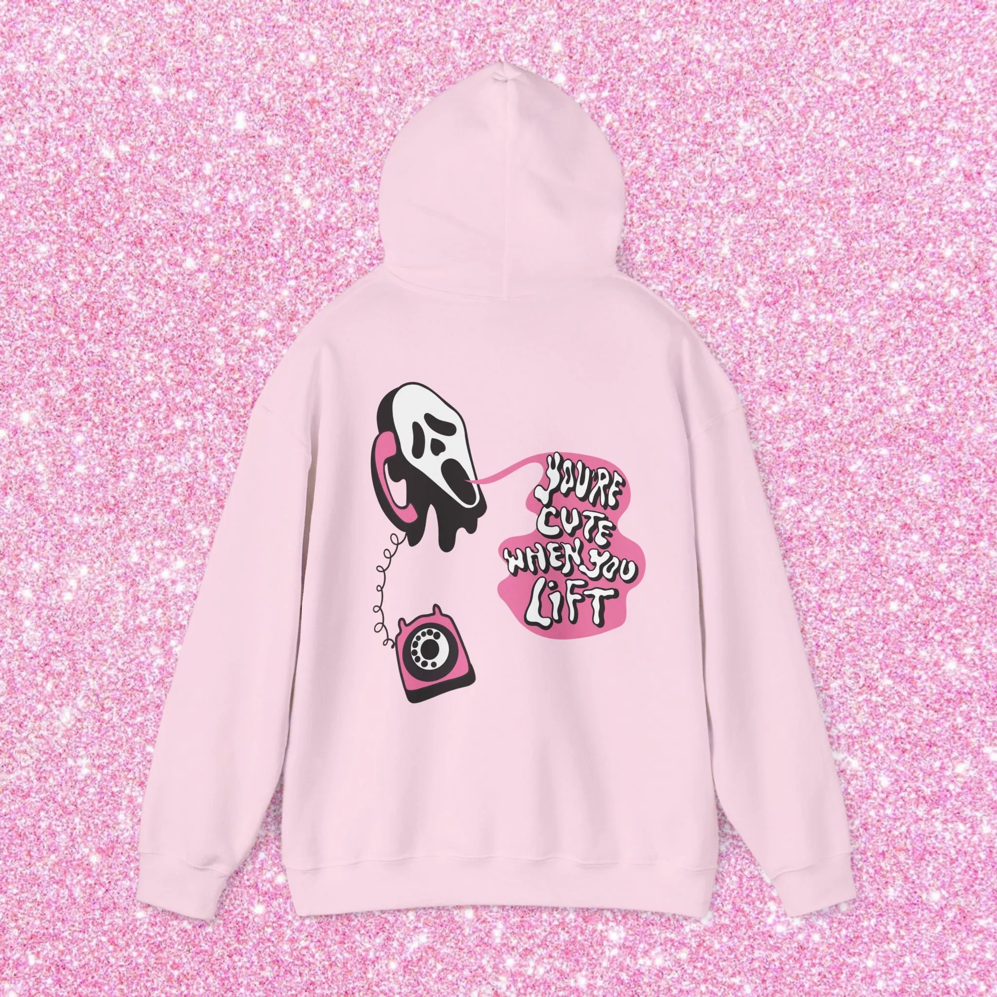 YOU'RE CUTE WHEN YOU LIFT (PINK) -HOODIE